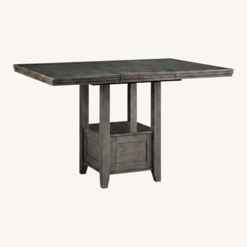 Used Ashley Furniture Gray Dining Table W Extension for sale on AptDeco