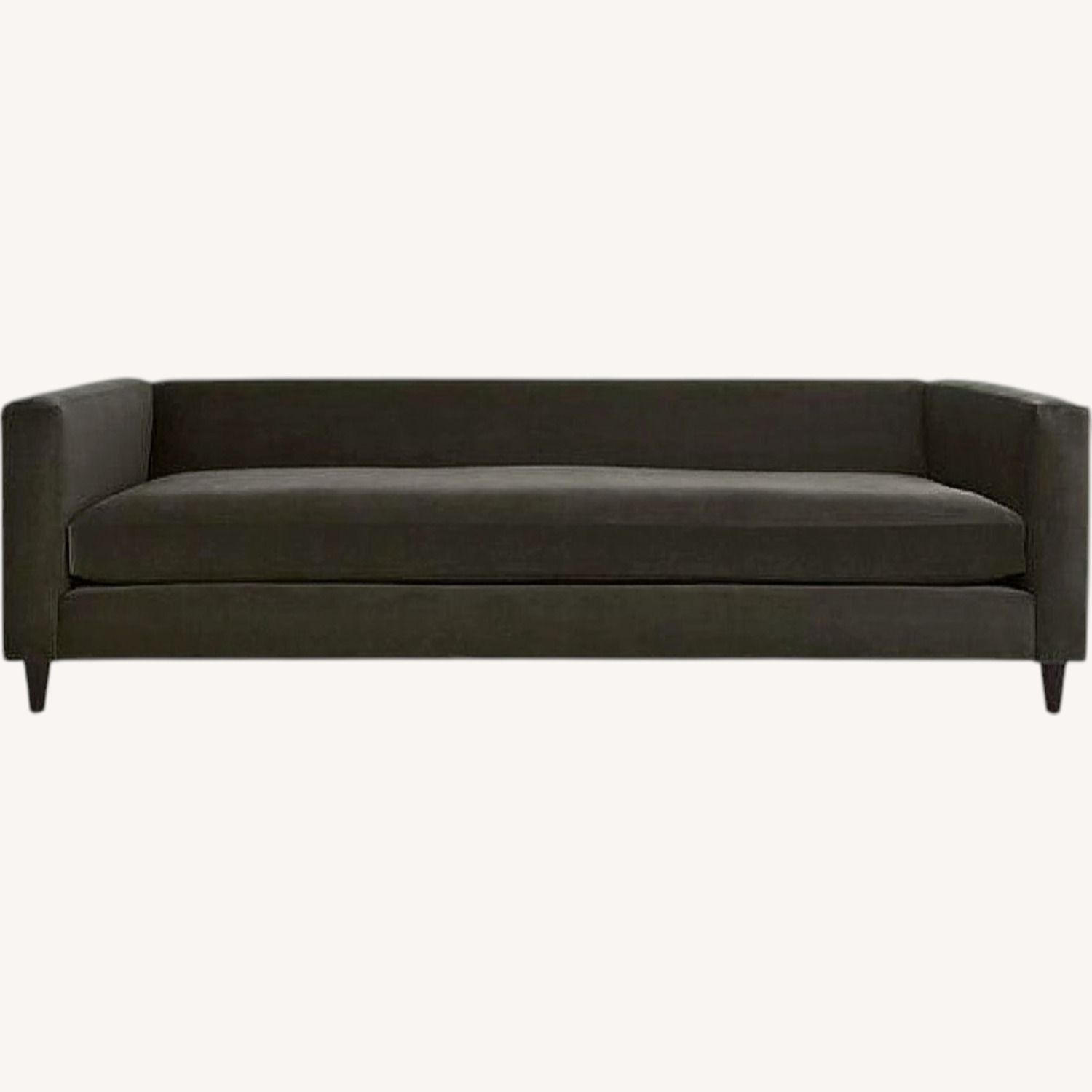 CB2 Movie Dark Brown Suede 3+ Seater Sofa - image-0