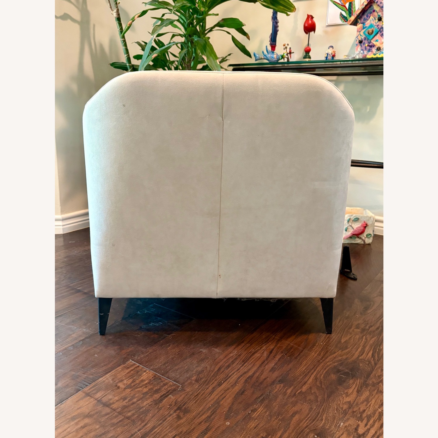 Ligne Roset Light Gray Fabric Armchairs - image-7