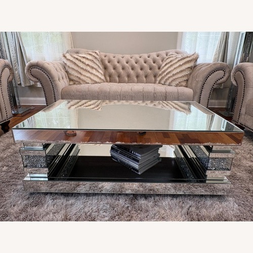 Used Bob's Discount Furniture Silver Coffee Table for sale on AptDeco