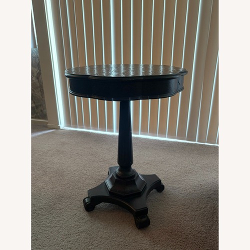 Used Dark Brown Wood Side Table for sale on AptDeco