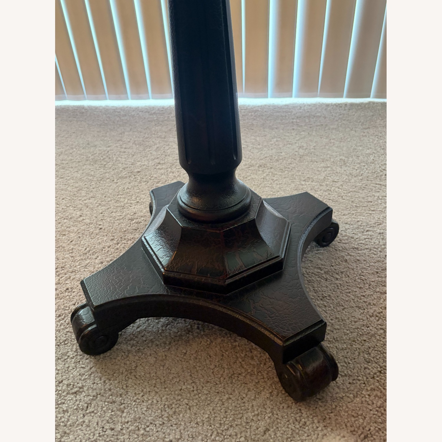 Dark Brown Wood Side Table - image-2