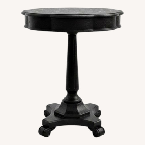 Used Dark Brown Wood Side Table for sale on AptDeco