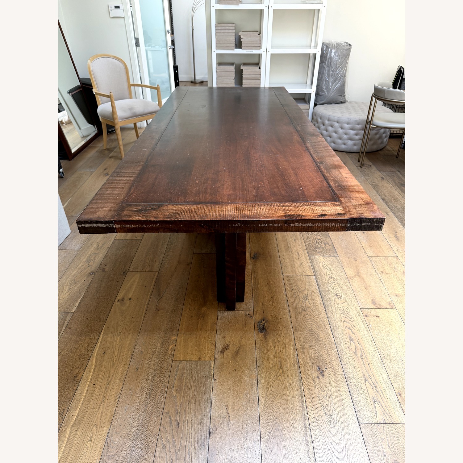 Large Wood Dining Table - image-1