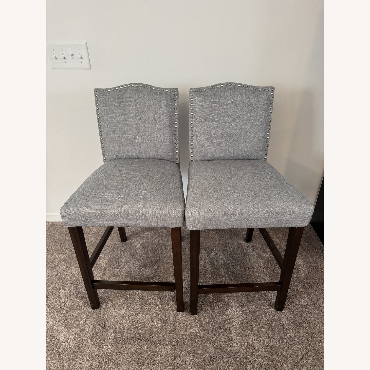 Nailhead Trim Counter Stool, Set of 2  - image-6