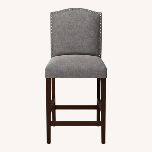 Used Nailhead Trim Counter Stool, Set of 2  for sale on AptDeco