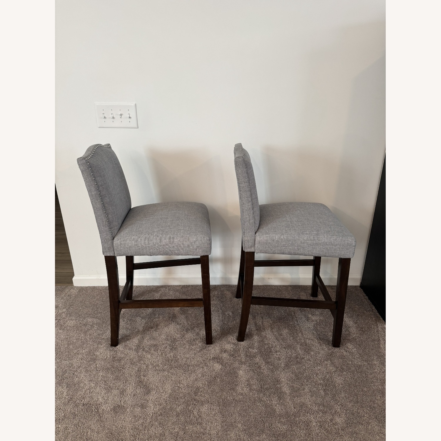 Nailhead Trim Counter Stool, Set of 2  - image-3