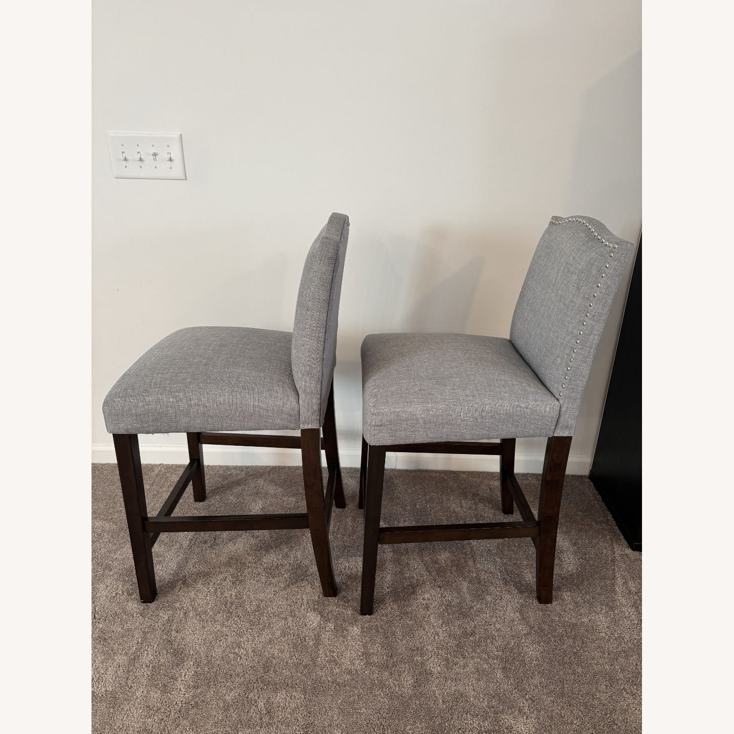 Nailhead Trim Counter Stool, Set of 2  - image-2