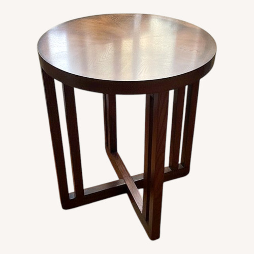 Used Martha Stewart Dark Brown Side Table for sale on AptDeco