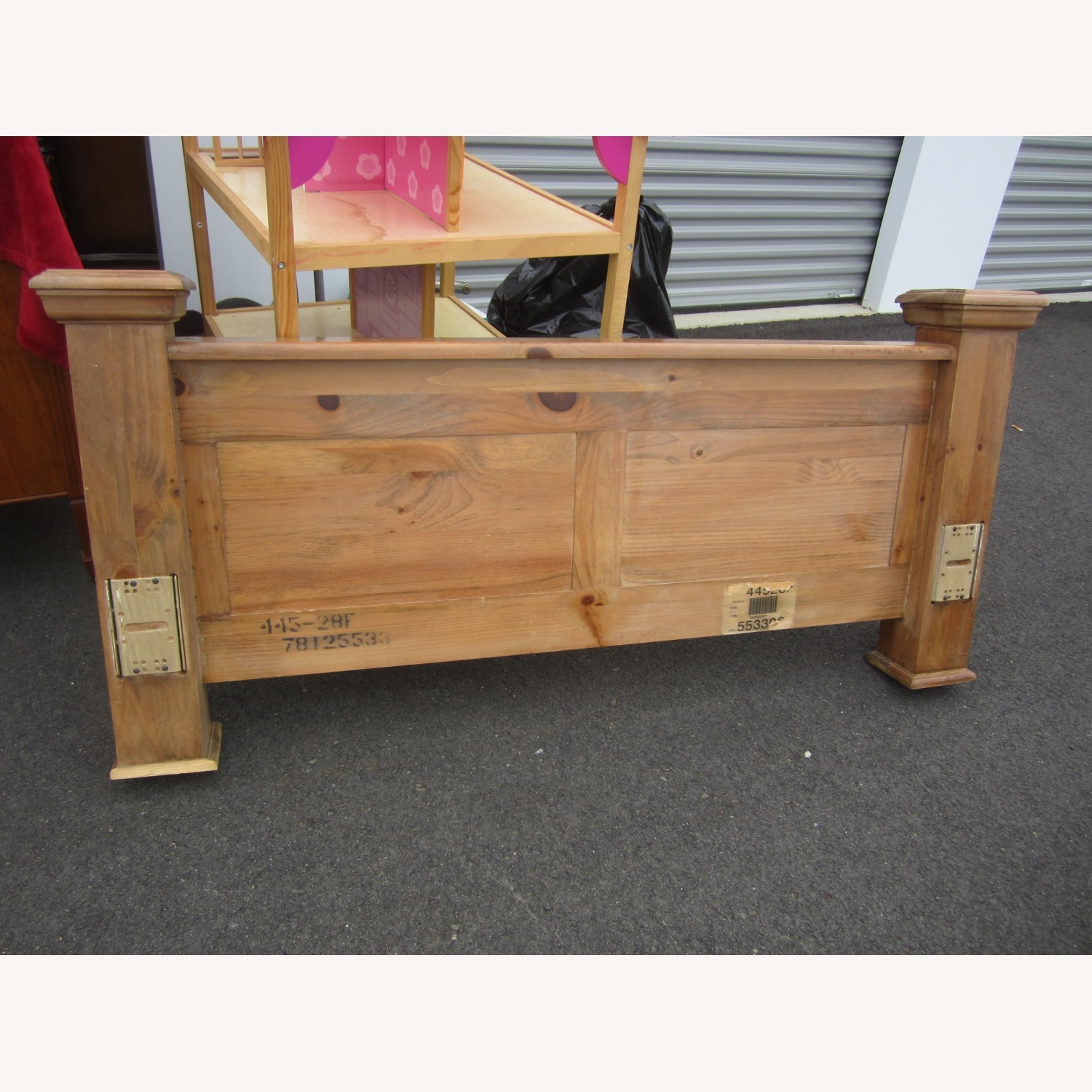Vintage/Antique Finds Natural Wood Headboard - image-9