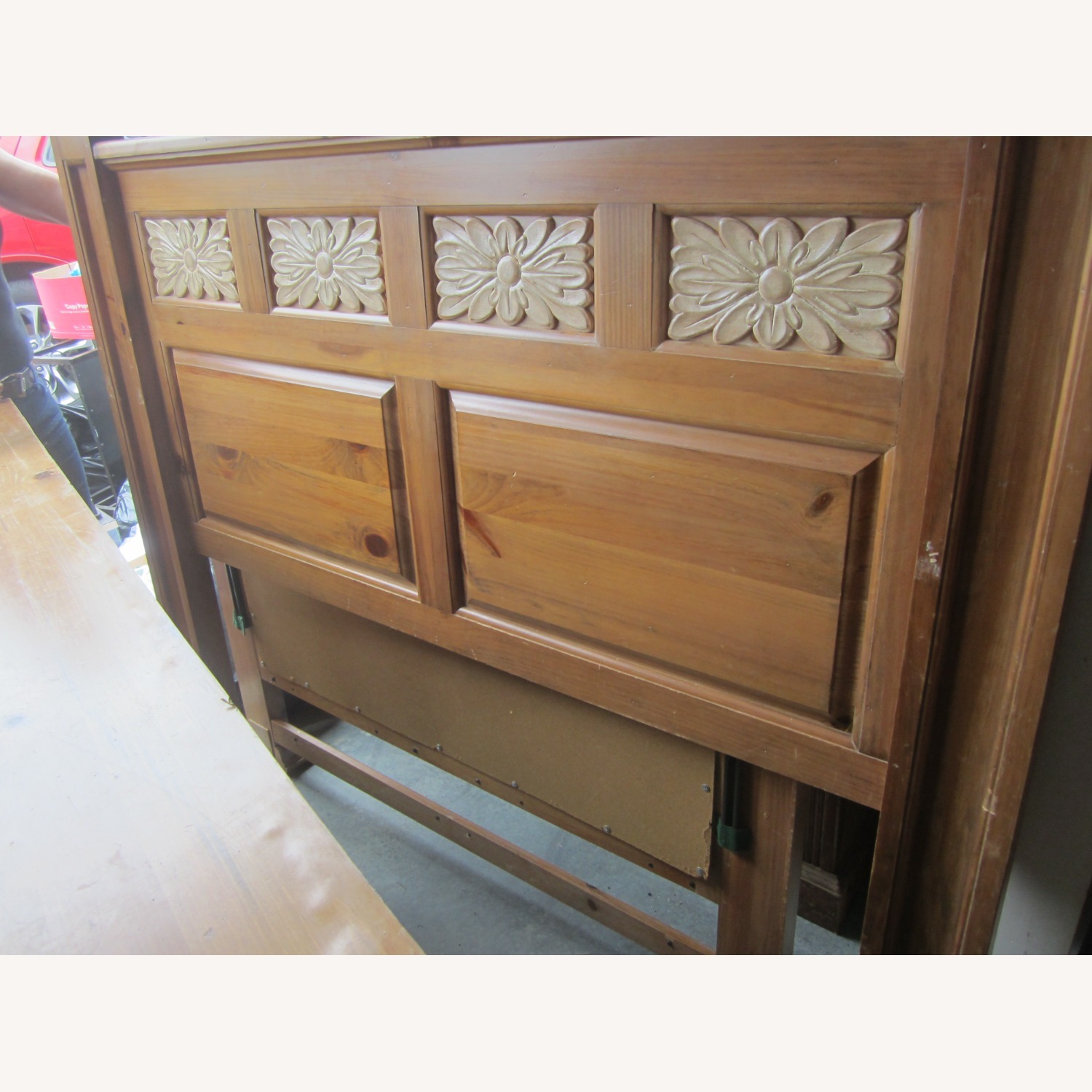 Vintage/Antique Finds Natural Wood Headboard - image-7