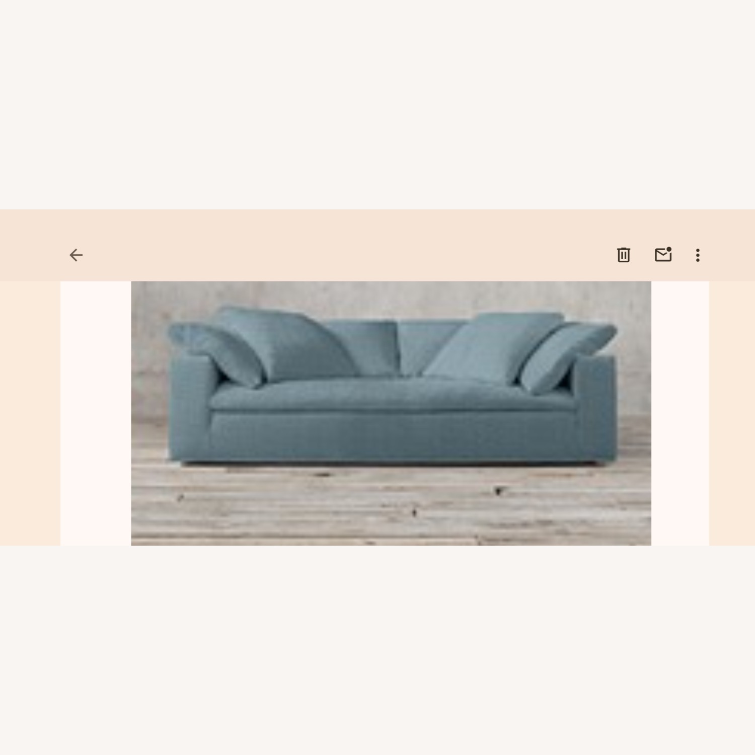 Restoration Hardware Cloud Sofa - image-1