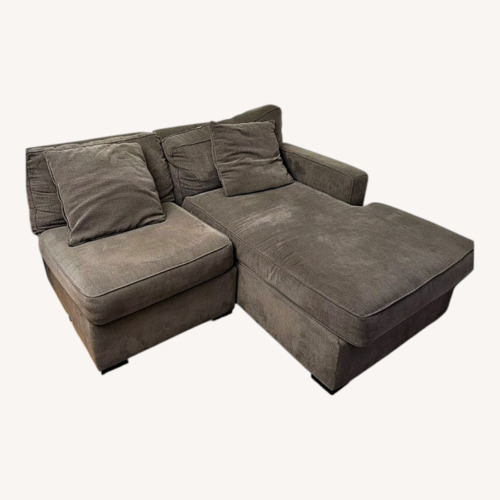 Used 2-piece L Shaped Gray Couch for sale on AptDeco