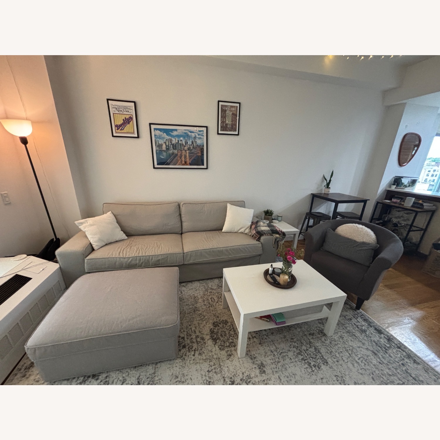 IKEA Kivik Couch and Ottoman  - image-1
