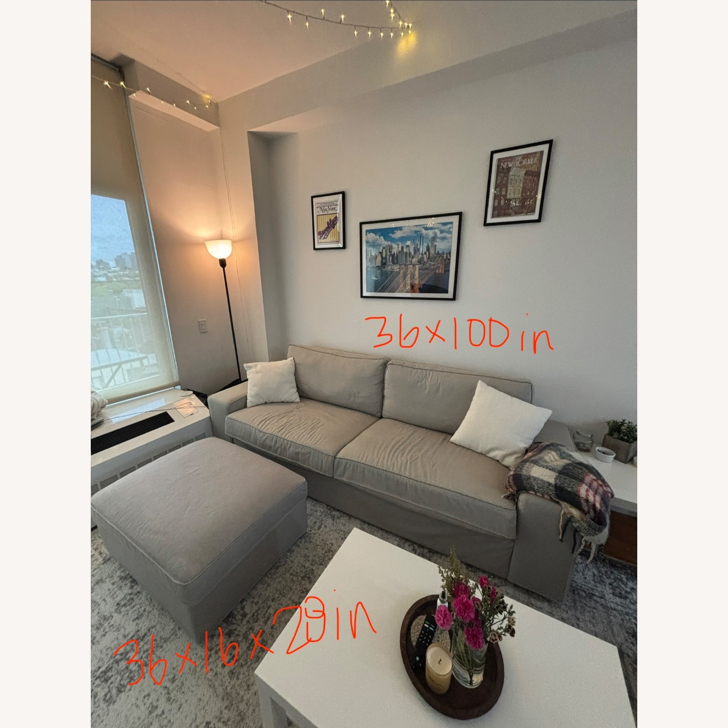 IKEA Kivik Couch and Ottoman  - image-2