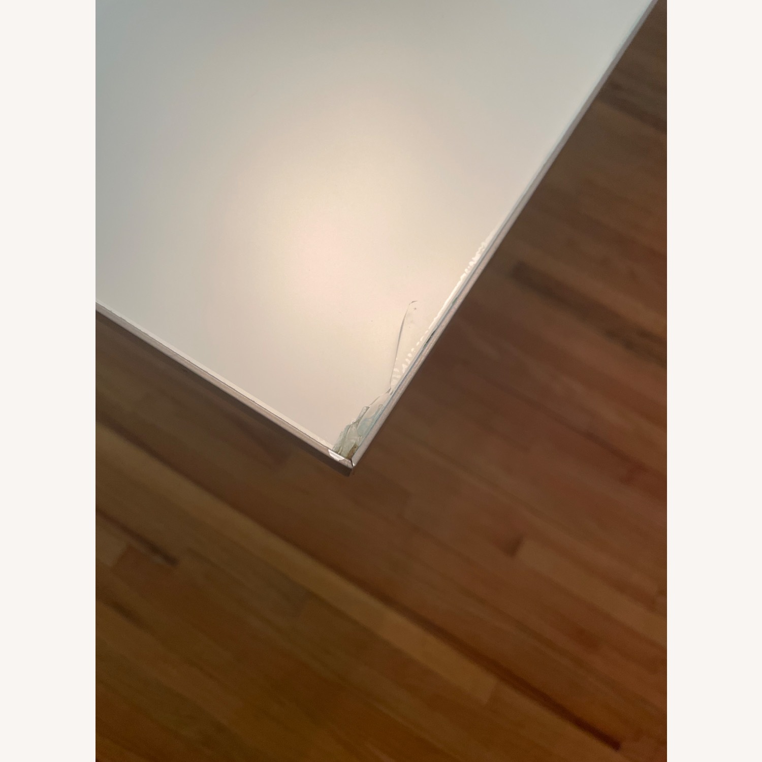 Glass Dining Table Top And Silver Stand - image-3