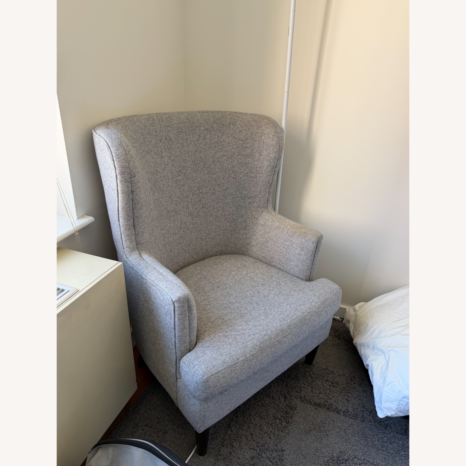 Light Gray Accent Chair - image-2