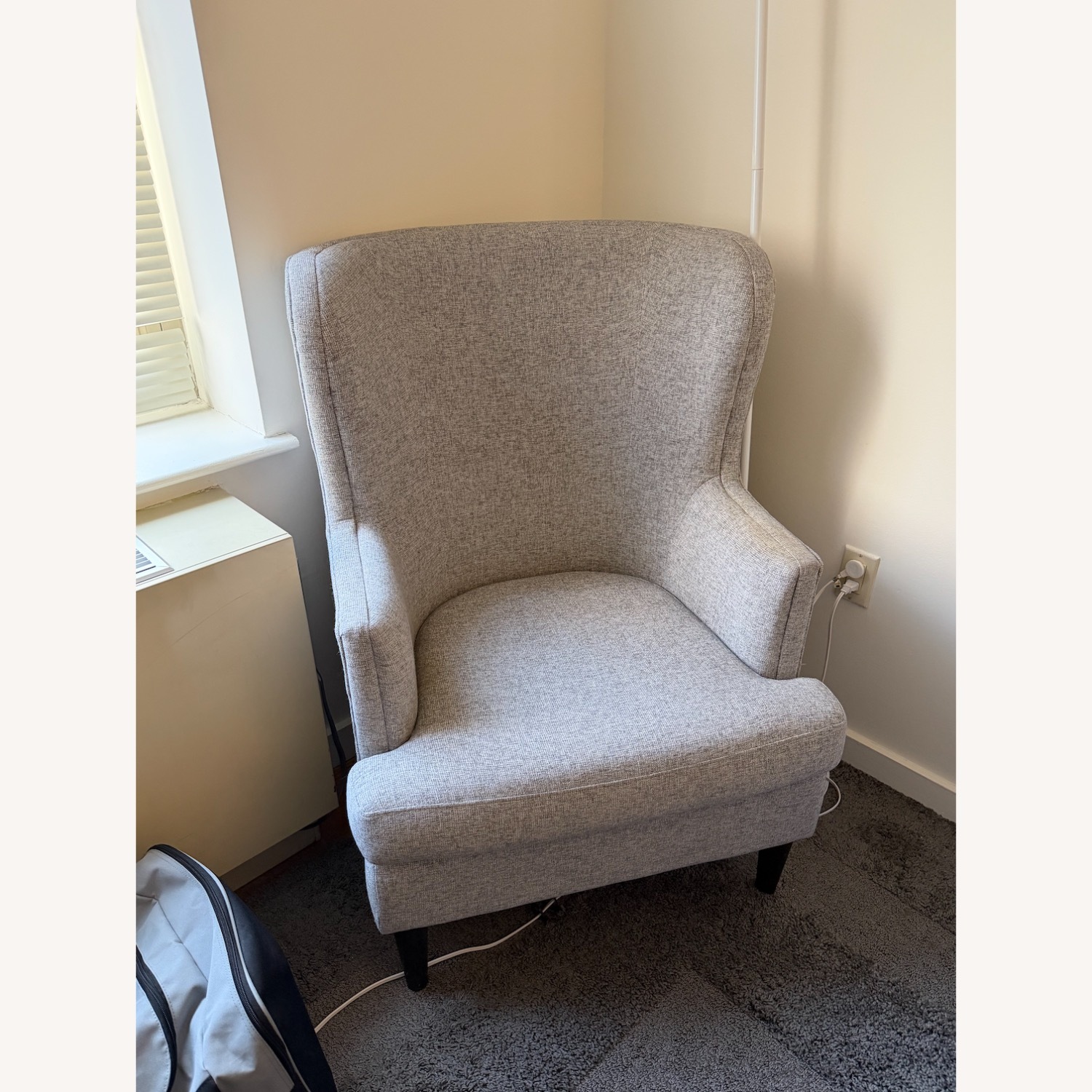 Light Gray Accent Chair - image-3
