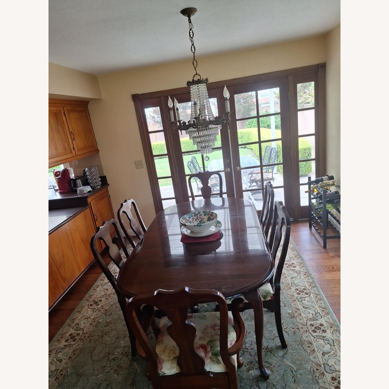 Vintage/Antique Finds Dark Brown Wood Dining Set - image-2