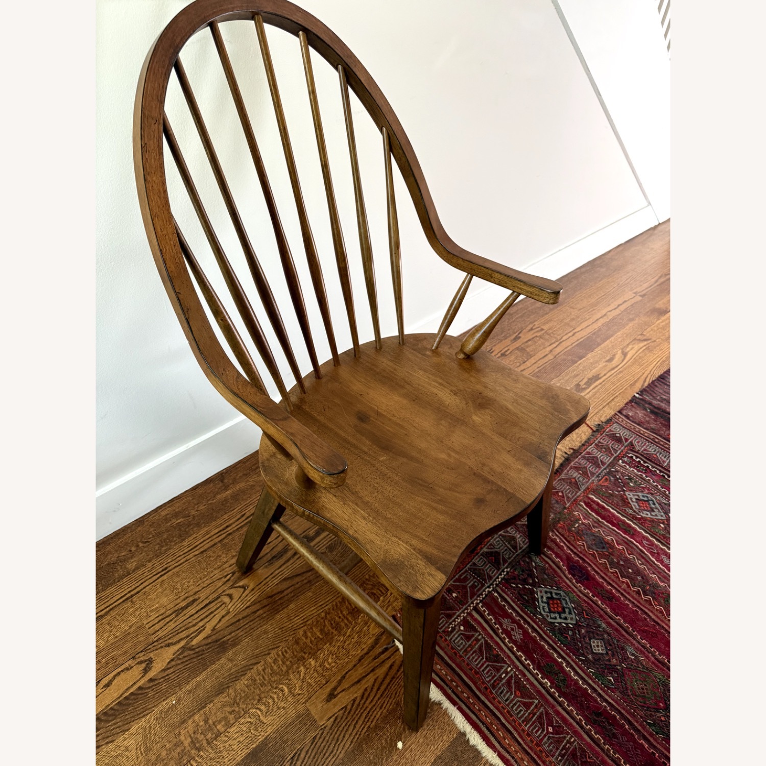 Dark Brown Windsor Armchair - image-5