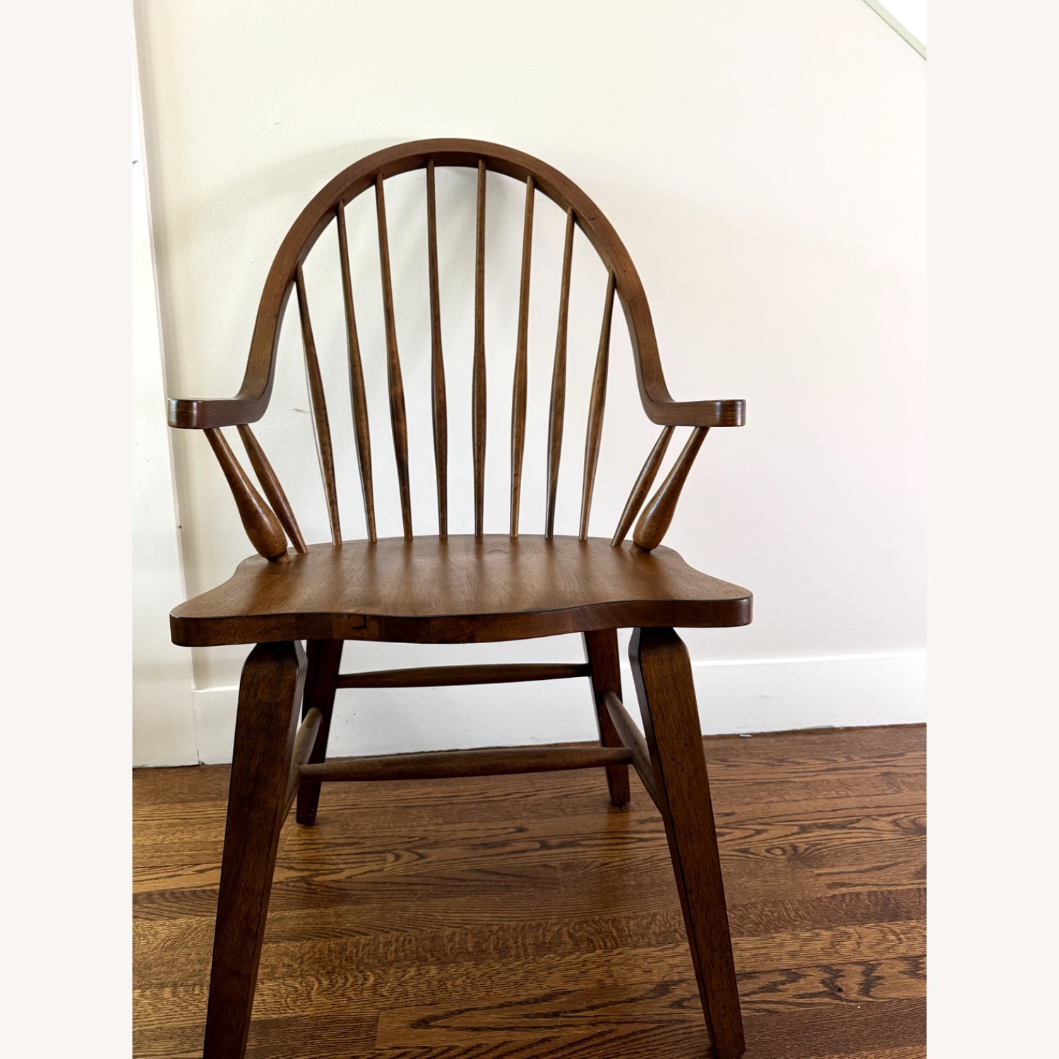 Dark Brown Windsor Armchair - image-2