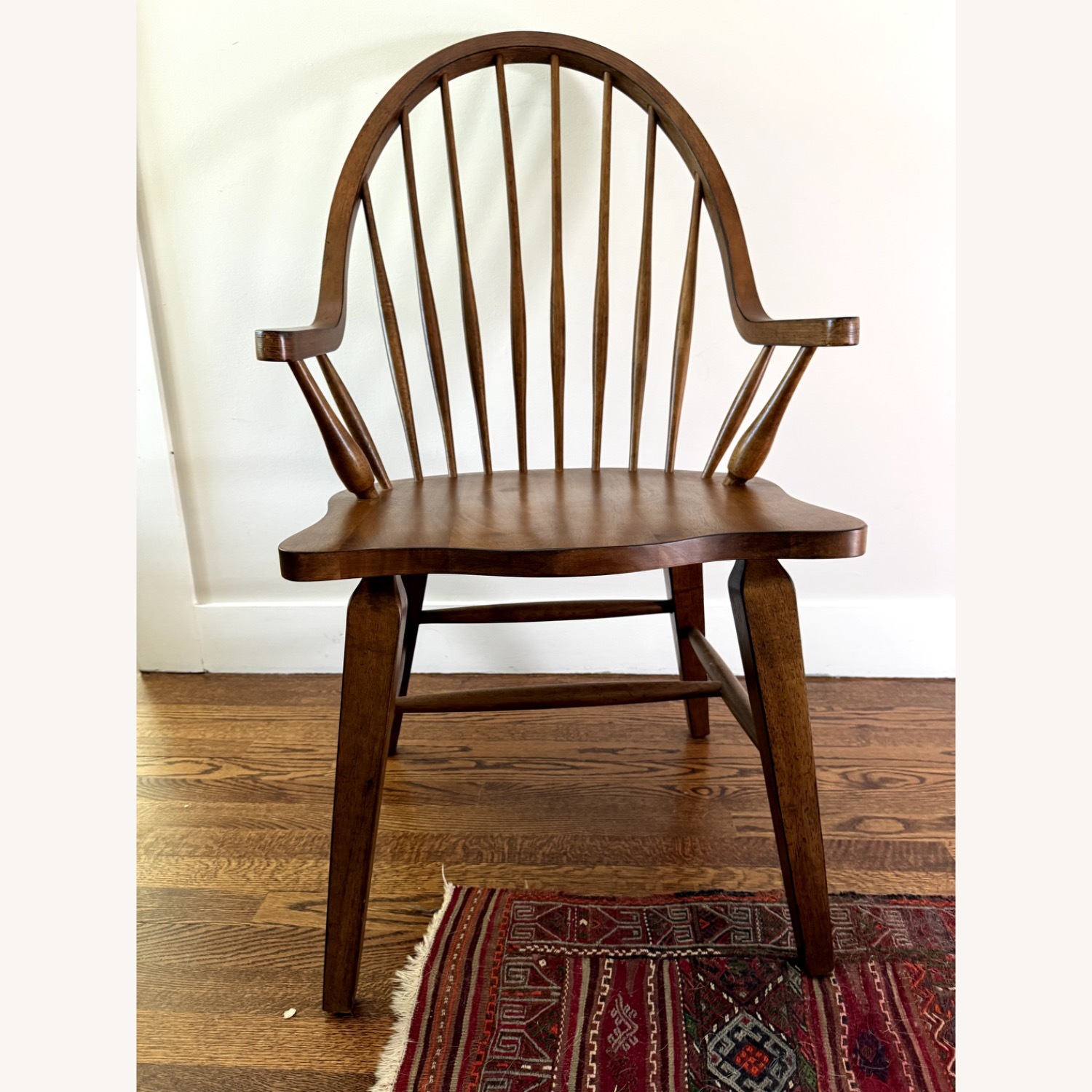 Dark Brown Windsor Armchair - image-6