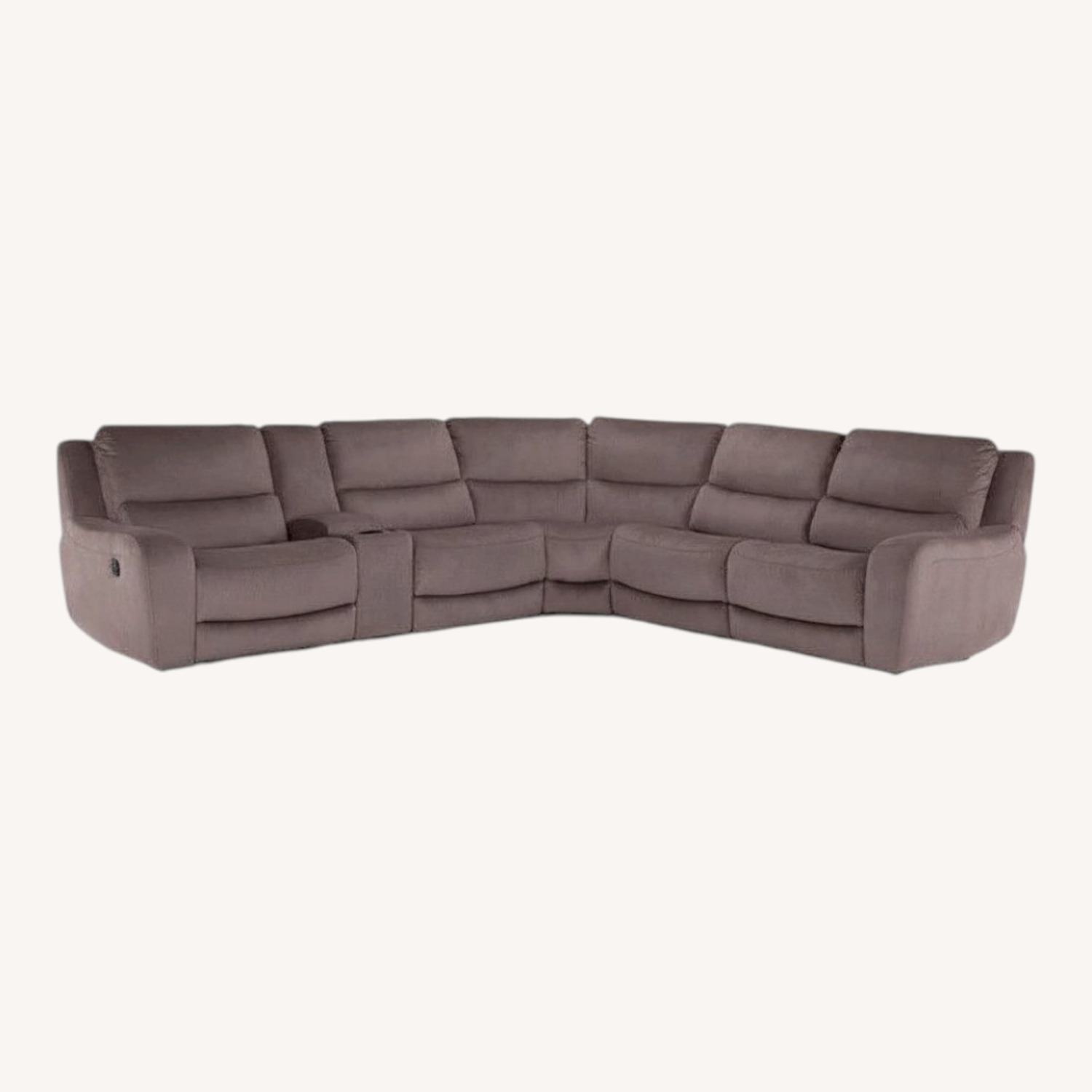 Ryder Grey 134" 6 Piece Power Reclining Modular Sectional - image-0