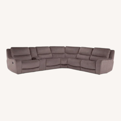 Used Ryder Grey 134" 6 Piece Power Reclining Modular Sectional for sale on AptDeco
