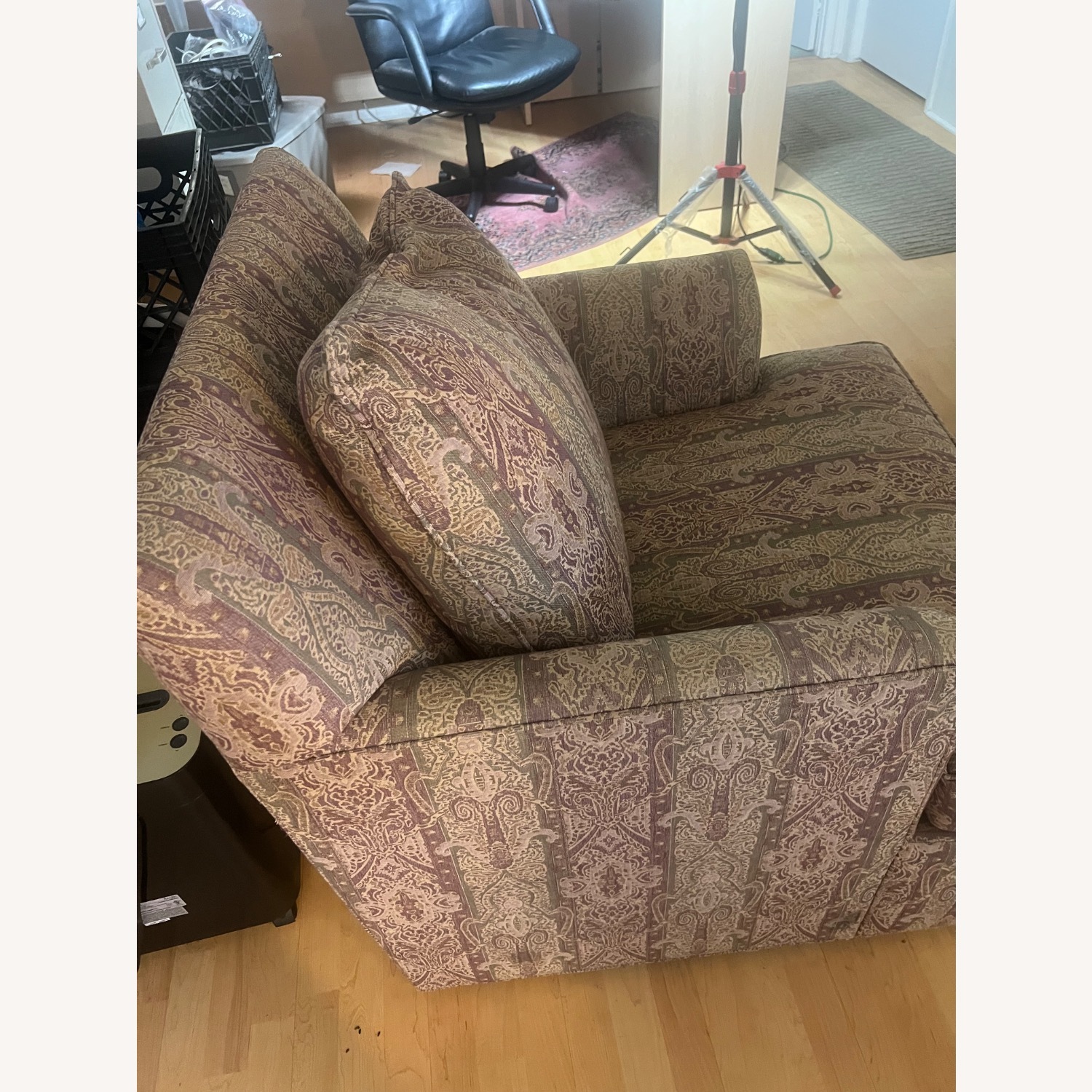 Paisl Sage Fabric Chair Ottoman  - image-3