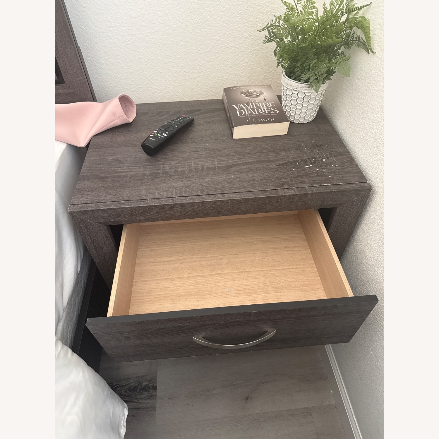 Dark Gray Nightstand - image-3