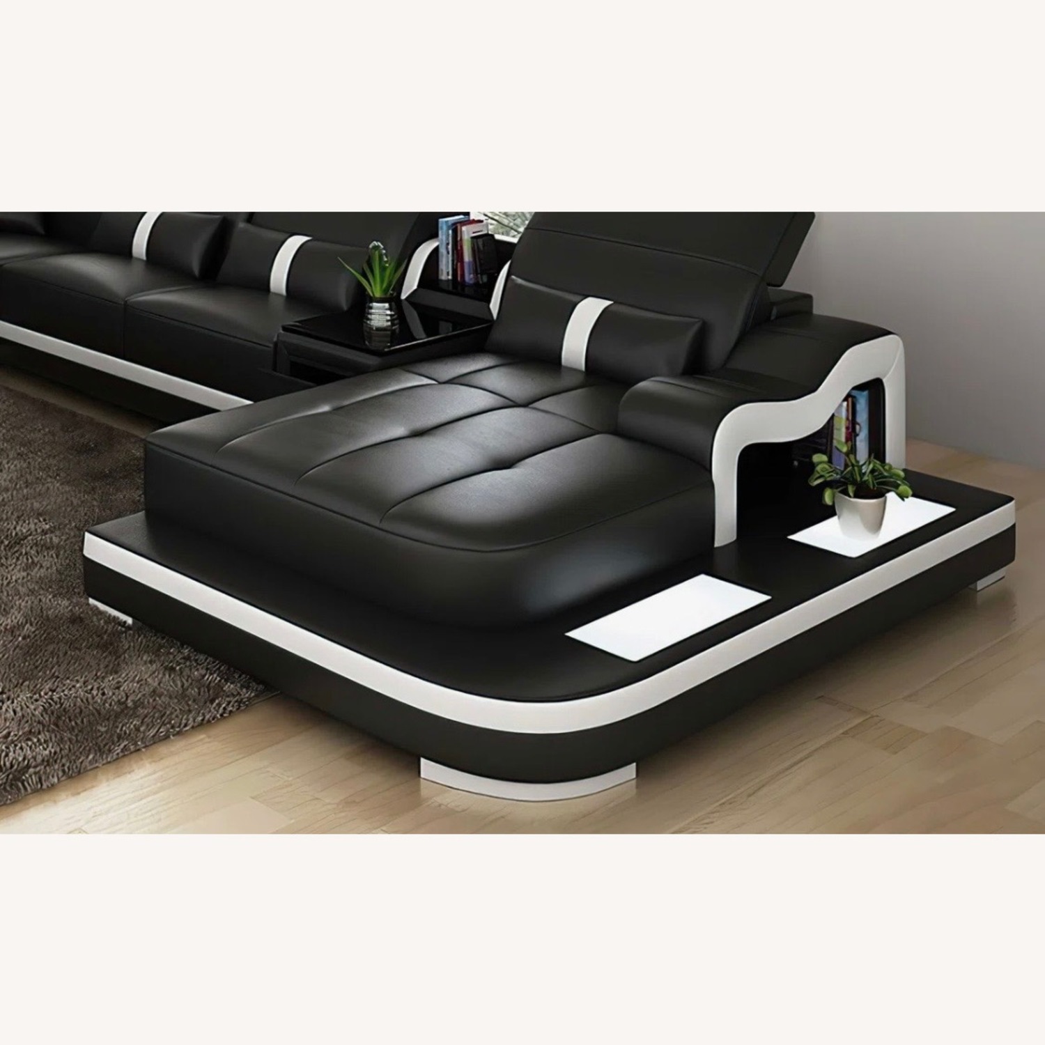 Arunvir Upholstered U-Shaped Sectional - image-4