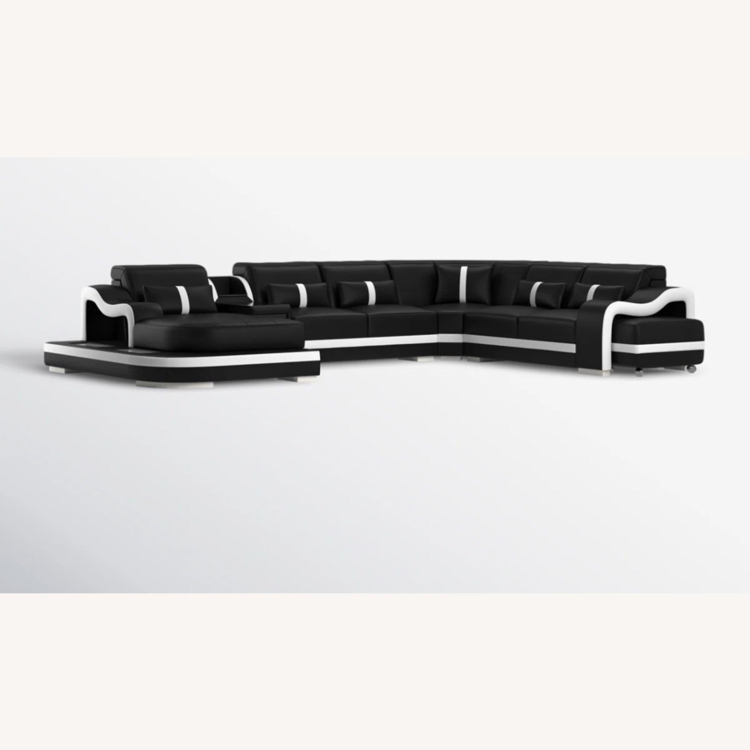 Arunvir Upholstered U-Shaped Sectional - image-6