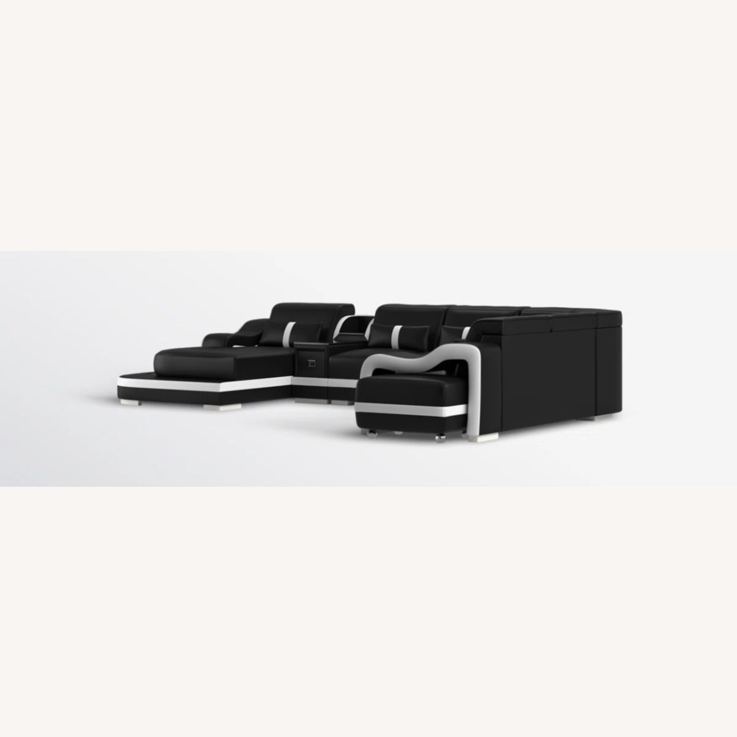 Arunvir Upholstered U-Shaped Sectional - image-3