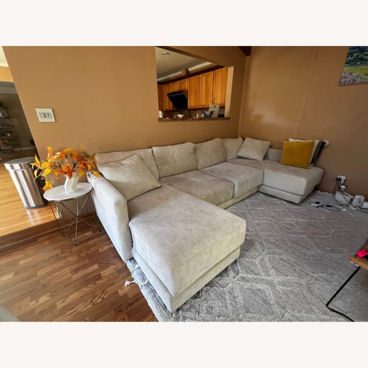 Crate & Barrel Gather Deep 3-Piece U-Shaped Sectional Sofa with Double Chaise Lounge - image-2