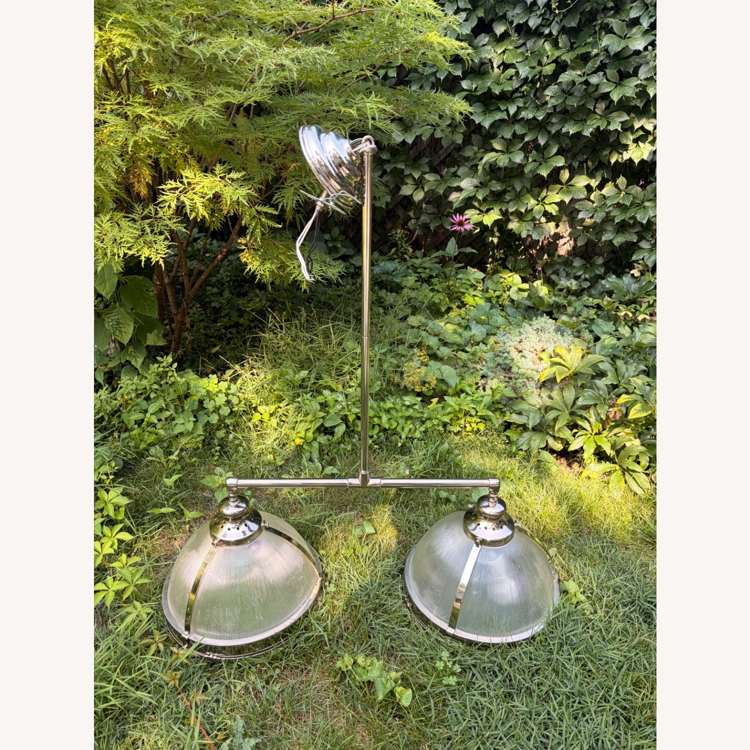 Restoration Hardware Clemson Silver Ceiling Lamp - image-2