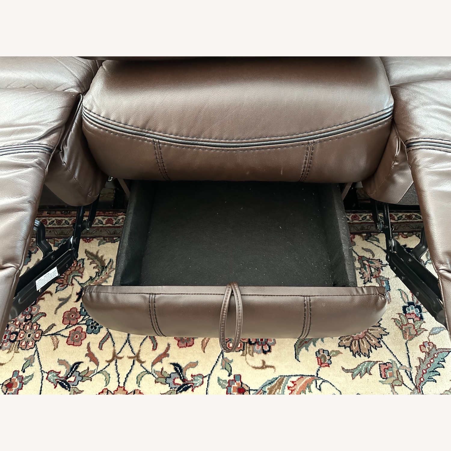 Raymour & Flanigan Dark Brown 3+ Seater Sofa - image-4