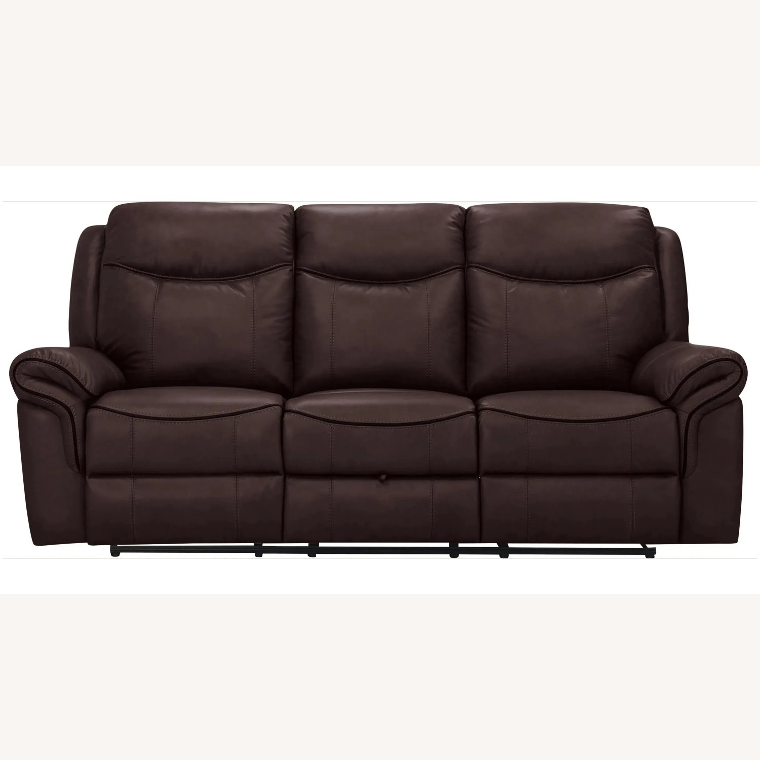 Raymour & Flanigan Dark Brown 3+ Seater Sofa - image-6