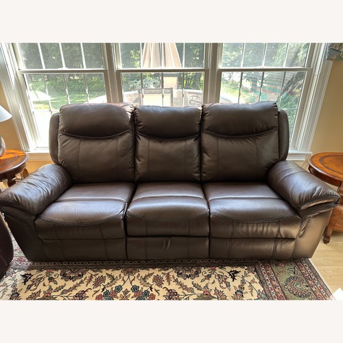 Used Raymour & Flanigan Dark Brown 3+ Seater Sofa for sale on AptDeco