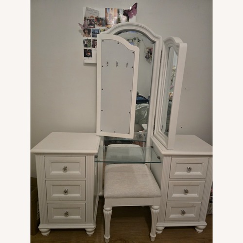 Used White Wood Dresser for sale on AptDeco