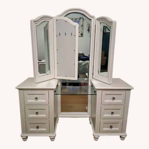 Used White Wood Dresser for sale on AptDeco