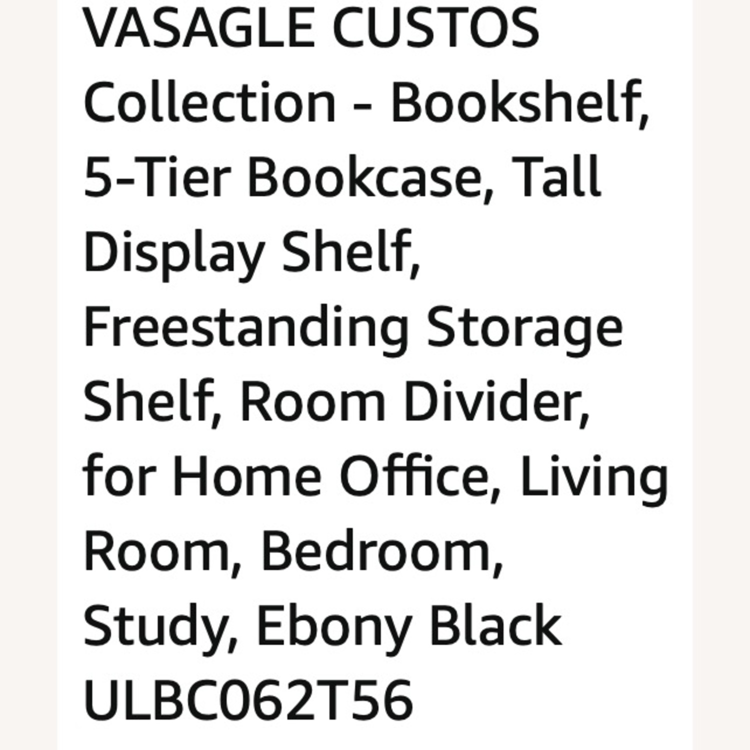 Black Wood Modern Bookcase - image-5