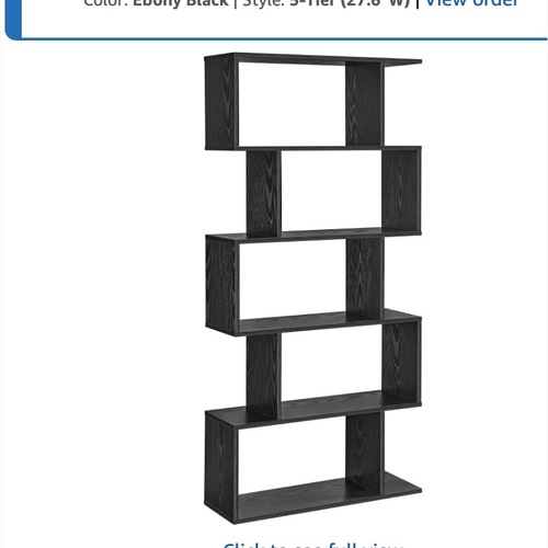 Used Black Wood Modern Bookcase for sale on AptDeco
