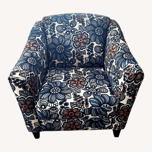 Used Raymour & Flanigan Floral Accent Chair for sale on AptDeco