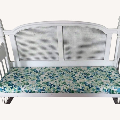 Used Vintage/Antique Finds White Headboard Bench for sale on AptDeco