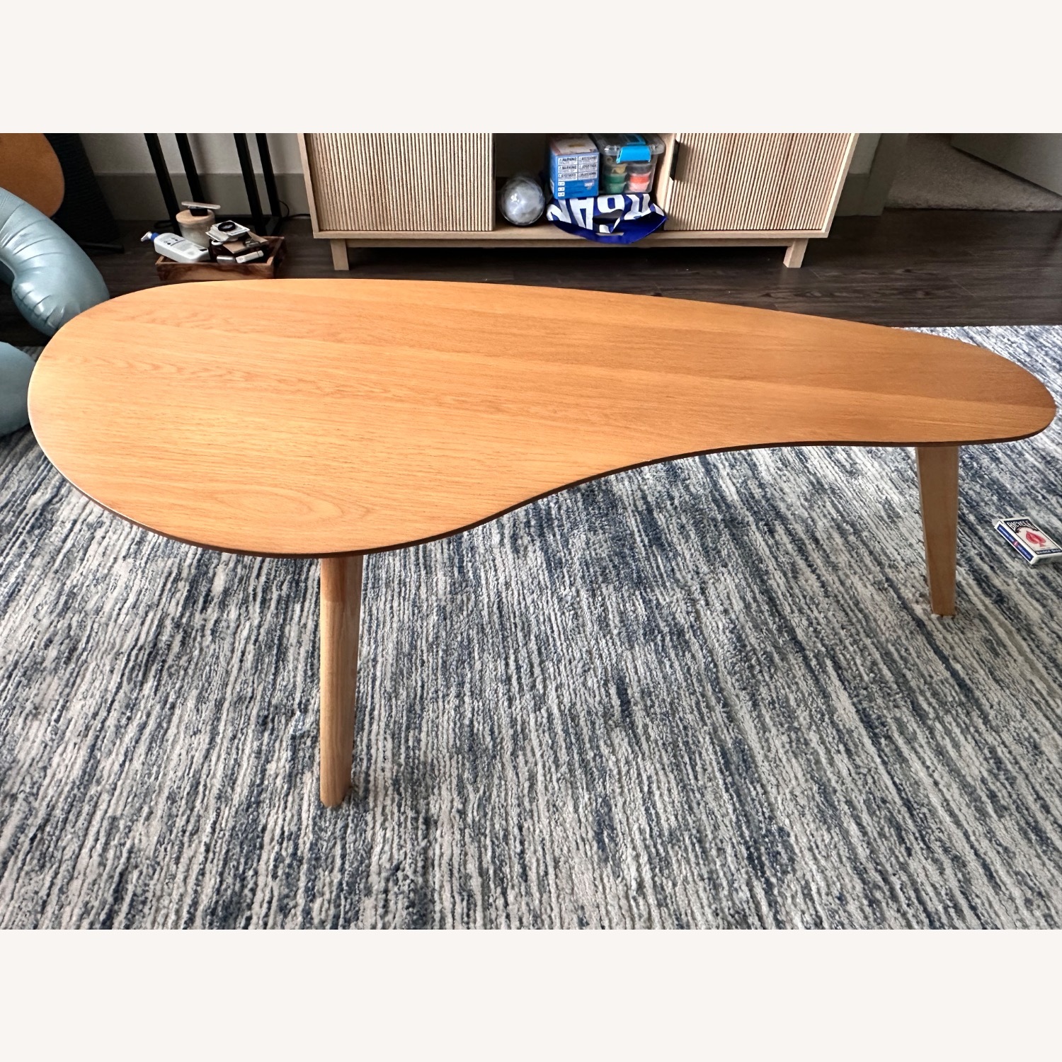 Natural Wood Coffee Table - image-1
