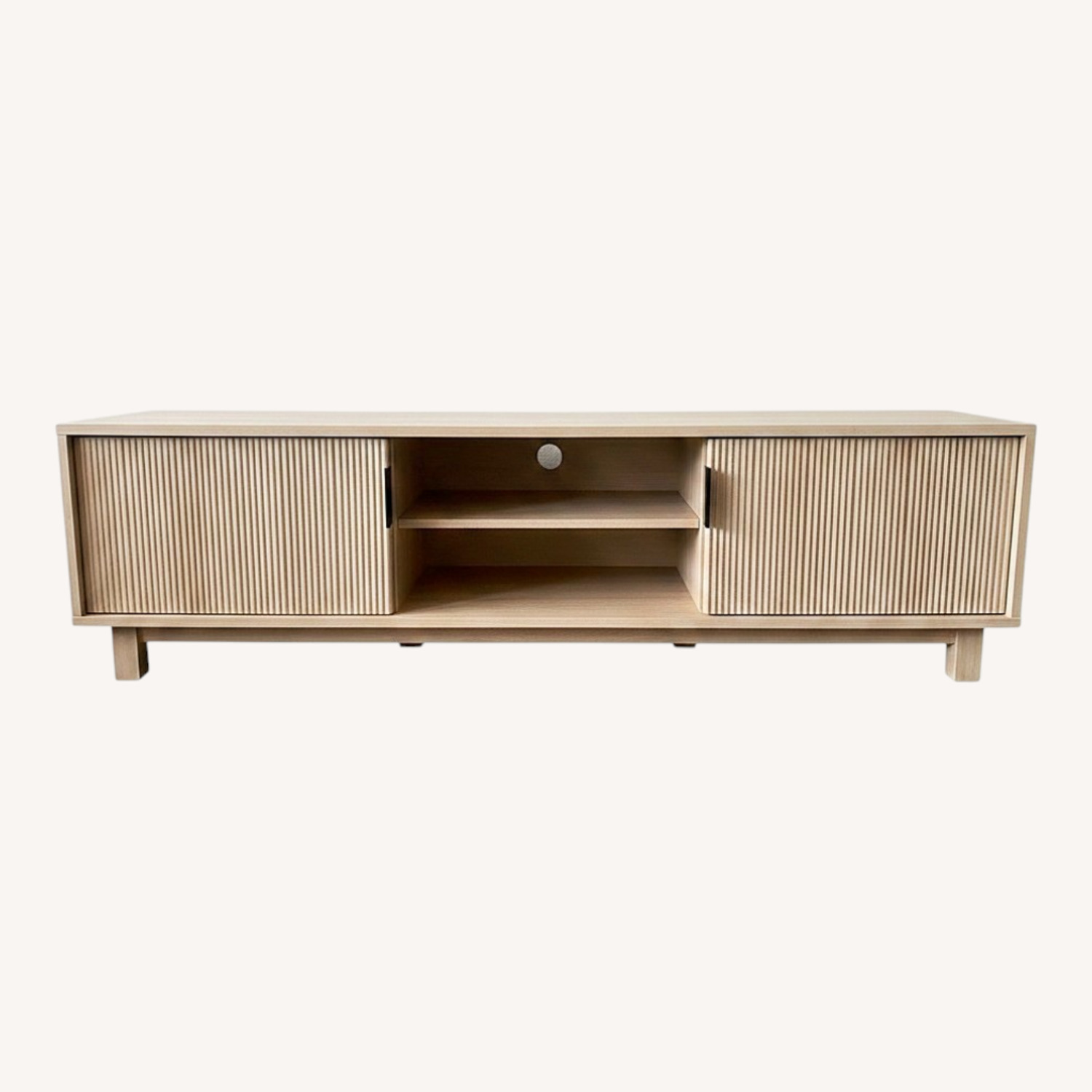 Natural Wood Media Storage - image-4