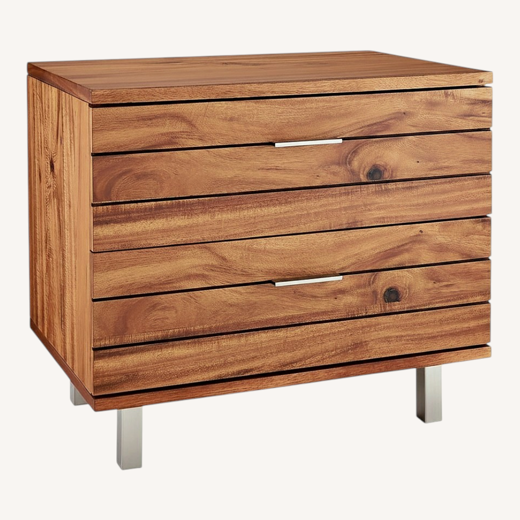 Image of CB2 Linear 2-drawer Nightstands
