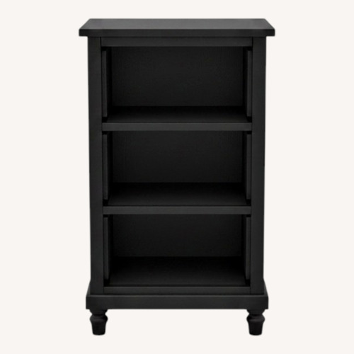 Used Black Wicker Nightstand for sale on AptDeco