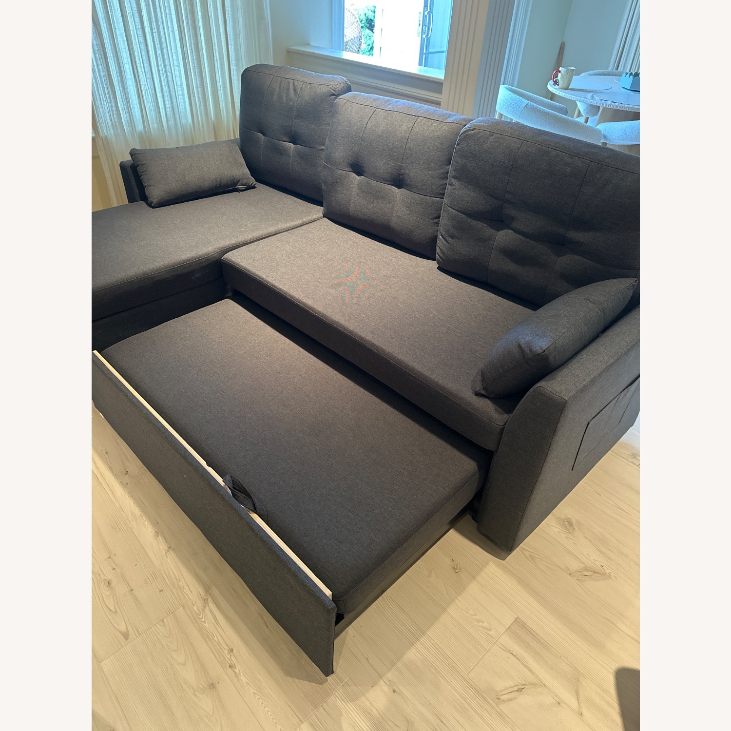 VANACC Linen Pull Out Sofa Bed - image-3