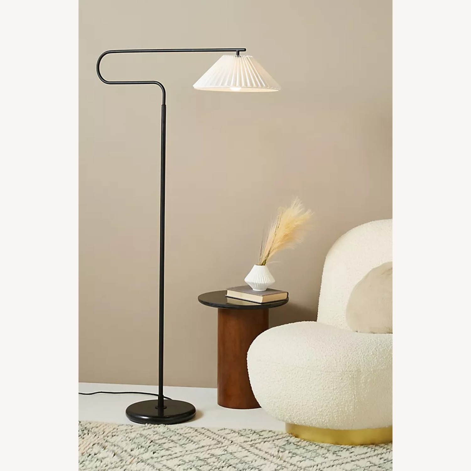 Harriet Paper Pleated Floor Lamp - image-1